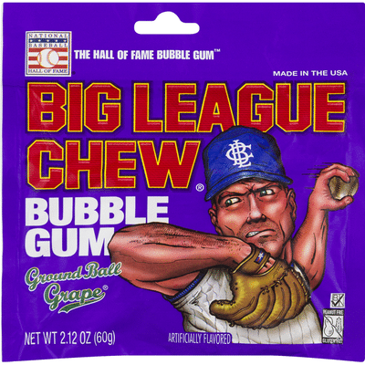 Big League Chew Bubble Gum, Ground Ball Grape (2.12 oz) - Instacart