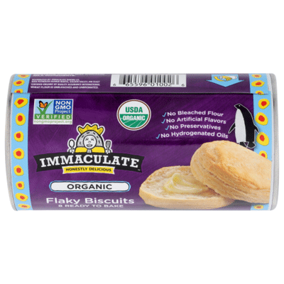 Immaculate Baking Organic Biscuits, Ready to Bake Flaky Biscuits