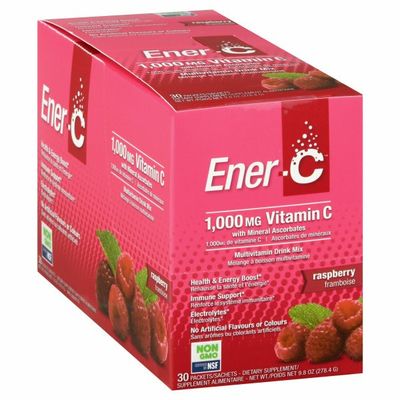 Ener-C Multivitamin Drink Mix, 1000 mg, Raspberry