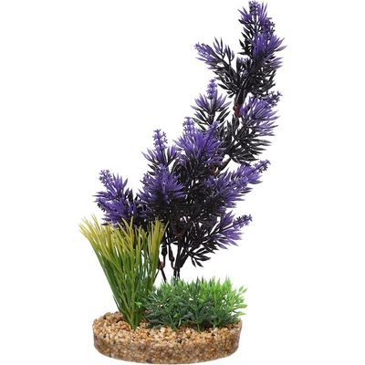 Petco Purple & Black Pacifica Plant Plastic Aquarium Plant