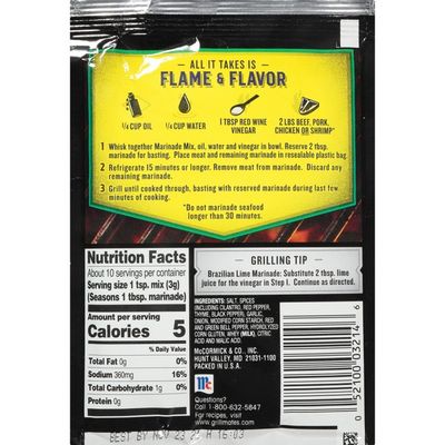 McCormick® Grill Mates® Brazilian Steakhouse Marinade