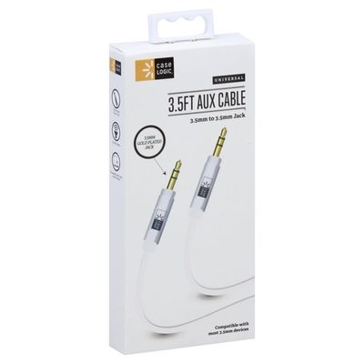 Case Logic Aux Cable, Universal, 3.5 Ft