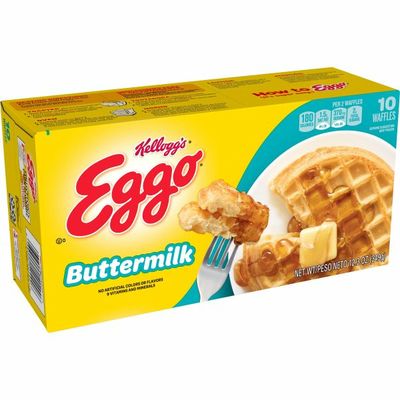 Eggo Frozen Waffles, Frozen Breakfast, Toaster Waffles, Buttermilk