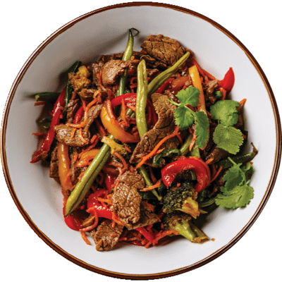 The Butcher Shop 100% Grass Fed Beef Stir Fry, Package