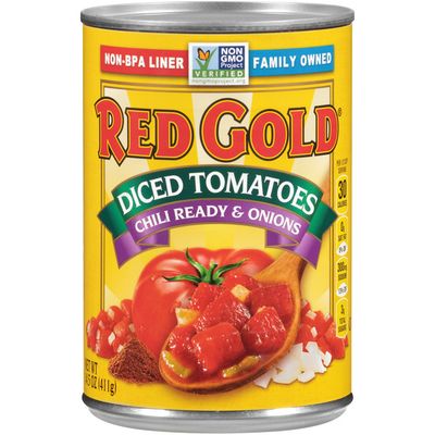 Red Gold Chili Ready Diced Tomatoes with Onions