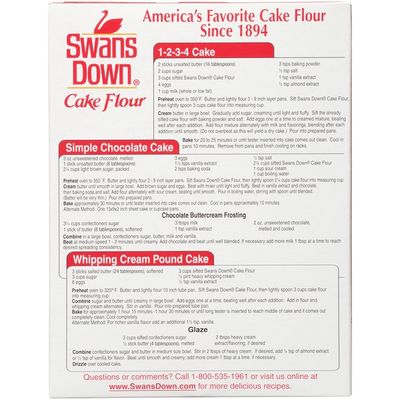 Swans Down Enriched Bleached Cake Flour