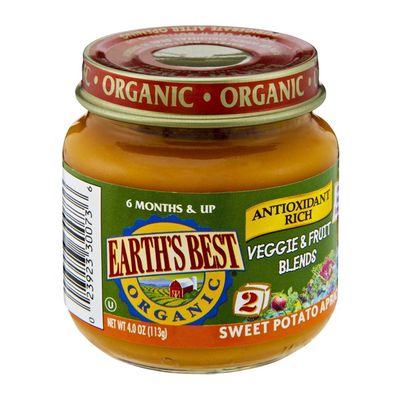 Earth's Best Stage 2 Sweet Potato Apricot Organic Baby Food