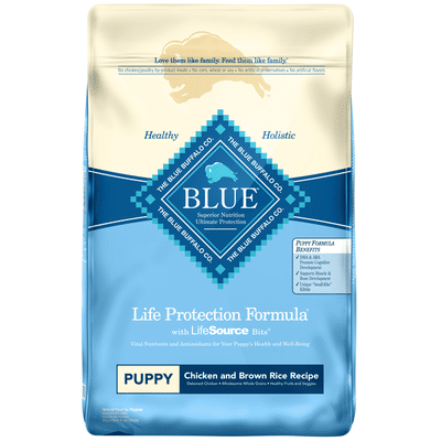 Blue Buffalo Life Protection Formula Natural Puppy Dry Dog Food, Chicken and Brown Rice