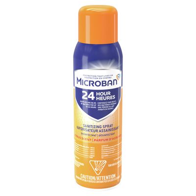 Microban 24 Hour Disinfectant Sanitizing Spray, Citrus Scent