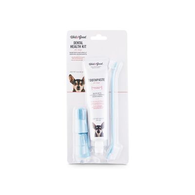 Well & Good Ndi Peanut Butter Flavor Dental Health Kit for Dogs