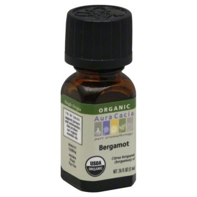 Aura Cacia Organic Bergamot Inspiring Pure Essential Oil