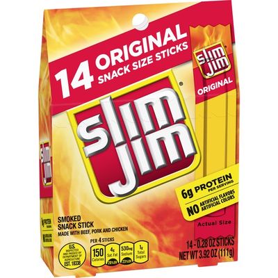 Slim Jim Original Smoked Snack Sticks