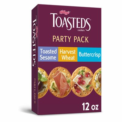 Kellogg's Toasteds Crackers, Toasted Crackers, Variety Pack