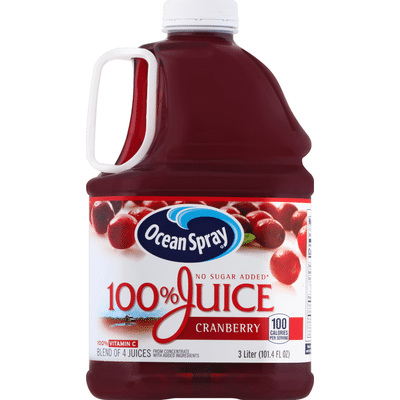 Ocean Spray 100% Juice, Cranberry (3 L) - Instacart