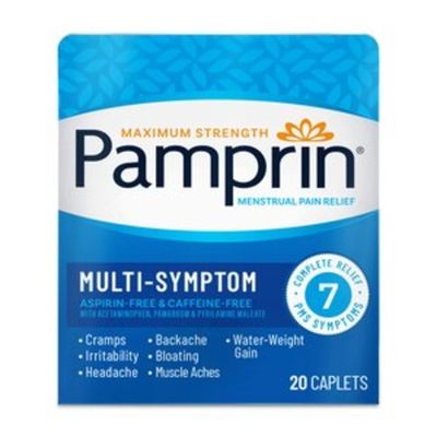 Pamprin Maximum Strength Multi-Symptom Menstrual Pain Relief