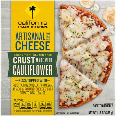 California Pizza Kitchen Artisanal Style Cheese Frozen Pizza with Cauliflower Pizza Crust
