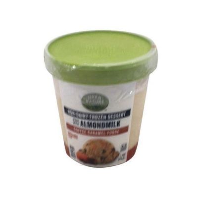 Open Nature Coffee Caramel Fudge Flavored Plant Based Almond Non-dairy Frozen Dessert
