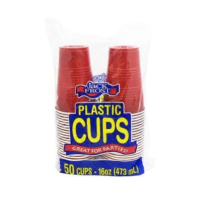 Jack Frost Plastic Cups 16 oz