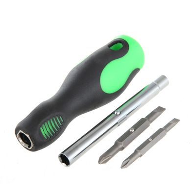 6 in 1 Screwdriver, Phillips, Slotted, and Nut Driver Set