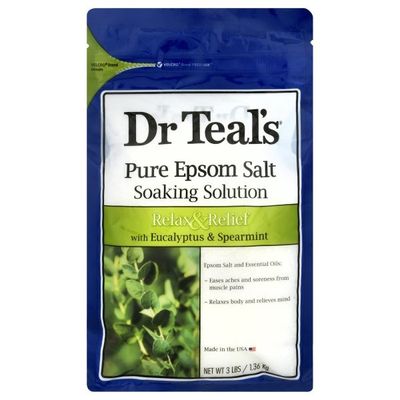 Dr. Teal's Pure Epsom Salt Soaking Solution With Eucalyptus & Spearmint