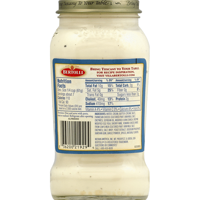 Bertolli Sauce, Alfredo