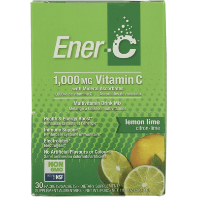 Ener-C Multivitamin Drink Mix, 1000 mg, Lemon Lime