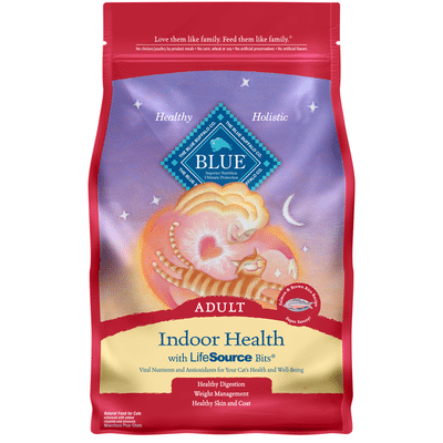 Blue Buffalo Indoor Health Natural Adult Dry Cat Food, Salmon & Brown Rice