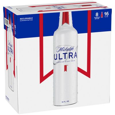 Michelob Ultra Light Beer Aluminum Bottles