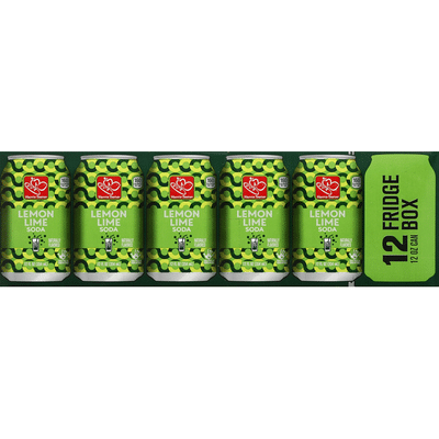 Harris Teeter Soda, Lemon Lime, Fridge Box