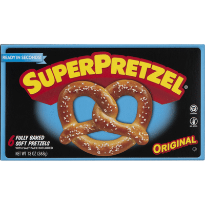SUPERPRETZEL Pretzels, Soft, Fully Baked, Original