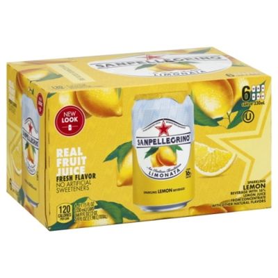 San Pellegrino Lemon Italian Sparkling Drinks