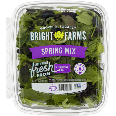 Bright Farms Salad, Spring Mix (4 oz container) - Instacart