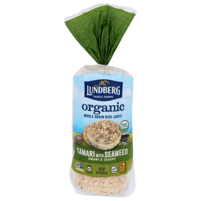 Lundberg Family Farms Organic Rice Cakes Tamari with Seaweed