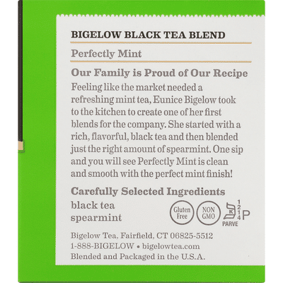Bigelow Tea, Perfectly Mint, Classic, Tea Bags