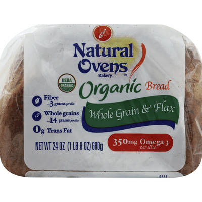 Natural Ovens Bakery Organic Whole Grains & Flax Bread