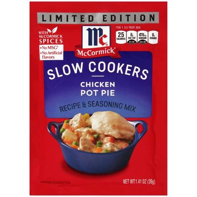 Mccormick Slow Cookers Chicken Pot Pie Recipe Seasoning Mix 1 41 Oz Instacart