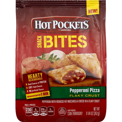 Hot Pockets Snack Bites, Pepperoni Pizza, Flaky Crust