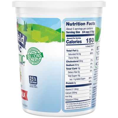Stonyfield® Organic Strawberry Whole Milk Probiotic Yogurt