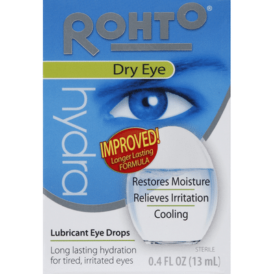 Rohto Eye Drops, Lubricant, Cooling, Dry Eye Relief