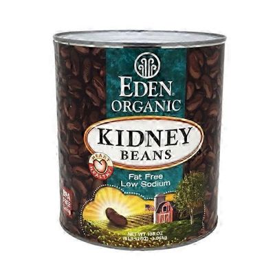 Eden Foods Organic Kidney Bean Fat Free Low Sodium Big Can