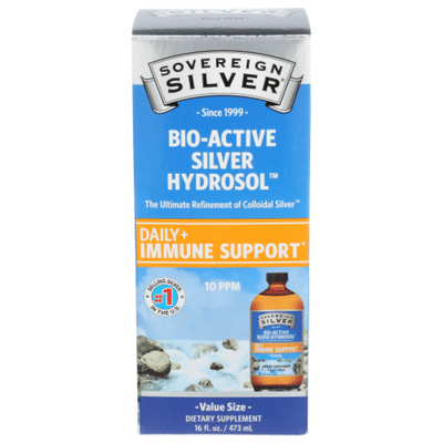 Sovereign Silver Silver Hydrosol, Bio-Active, 10 ppm, Economy Size