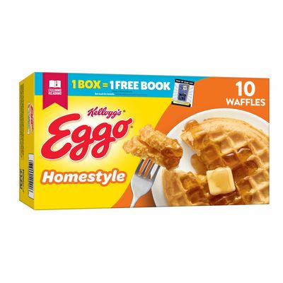 Eggo Frozen Waffles, Frozen Breakfast, Toaster Waffles, Homestyle