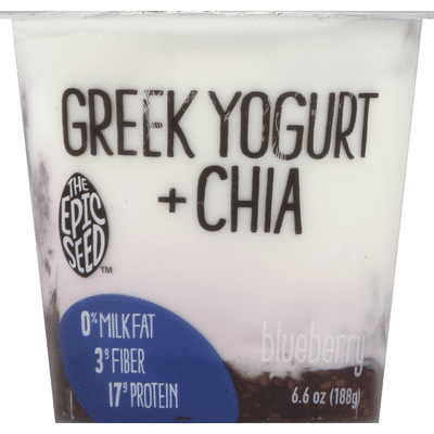 The Epic Seed Yogurt, Greek, + Chia, Blueberry