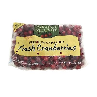 Paradise Meadows Fresh Cranberries, bag