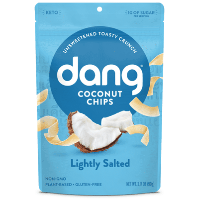 Dang Lightly Salted Coconut Chips, Unsweetened, Keto