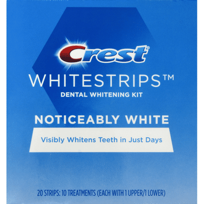 Crest Noticeably White Whitestrips Teeth Whitening Kit