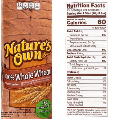 Nature's Own 100% Whole Wheat Bread