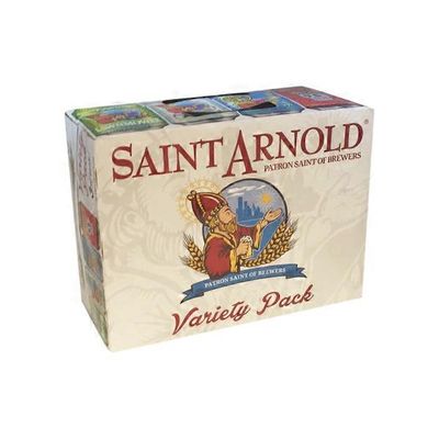 Saint Arnold Headliner blonde ale, fancy lawnmower beer, original amber ale, art car IPA variety pack