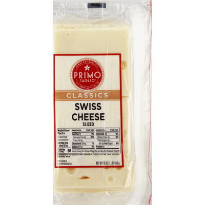 Primo Taglio Cheese, Swiss, Sliced
