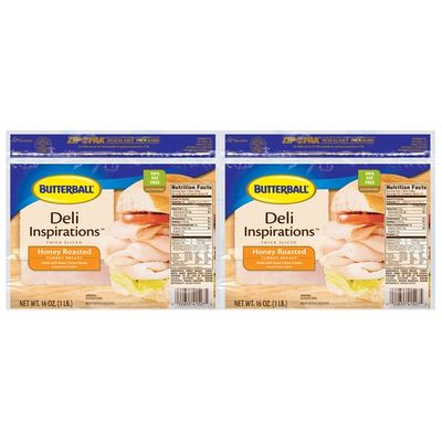 Butterball Deli Inspirations Thick Sliced Honey Roasted Turkey Breast ...